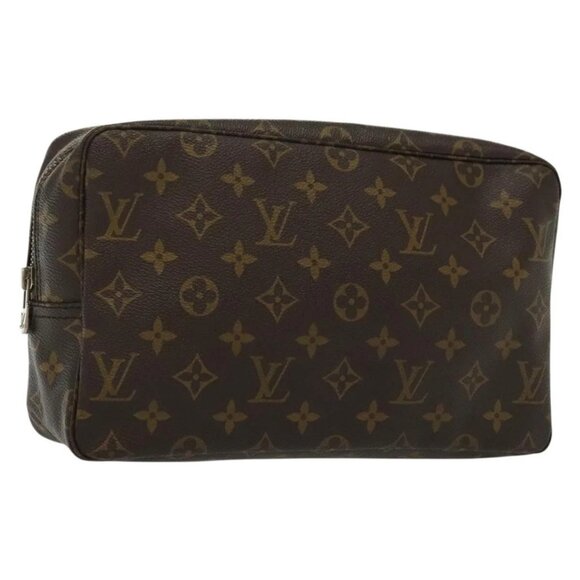 LOUIS VUITTON Monogram Trousse Toilette 28 Clutch Bag M47522 LV Auth BA4549 - Picture 1 of 16